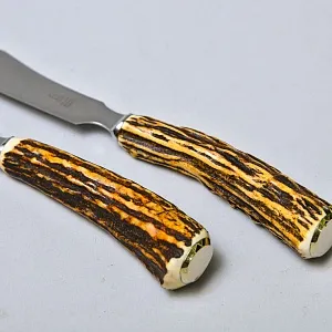 Набор для сервировки «Охота» - два ножа, OTHELLO ROSTFREI Solingen, 60 -е гг. ХХ века.