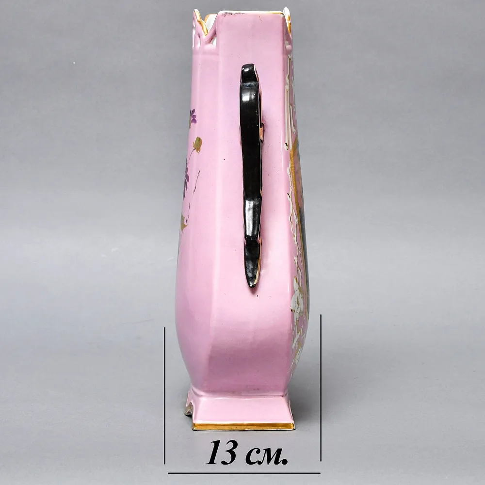 Антикварные Парные Фарфоровые Вазы «Счастливое детство», Франция, конец XIX - начало ХХ века. 