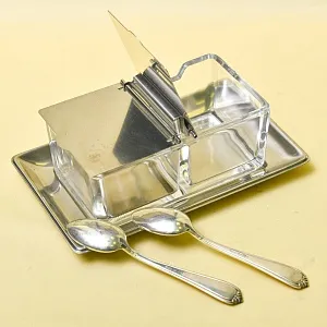 Винтажный Набор для специй или соусов с двумя отделениями, Германия, 70 -е годы ХХ века.