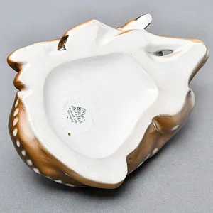 Коллекционная Фарфоровая статуэтка «Лежащий Олененок», ROSENTHAL Германия, 1943 - 1946 годы. 