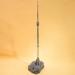 Винтажный Сувенир «Останкинская телебашня» Металл, Гранит - СССР - 1977 год.