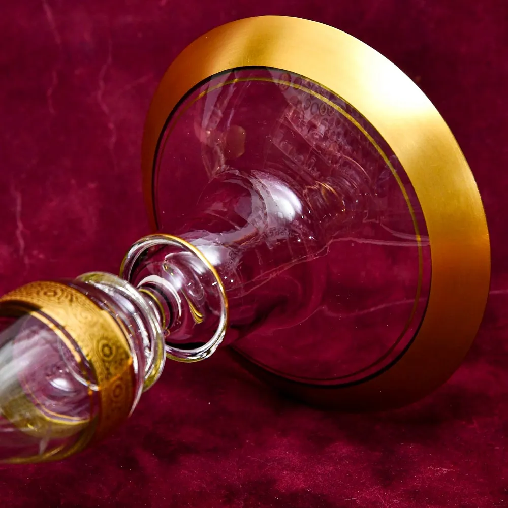 Большой Элегантный Хрустальный Подсвечник на одну свечу, серия «Concorde» Theresienthal, Германия.