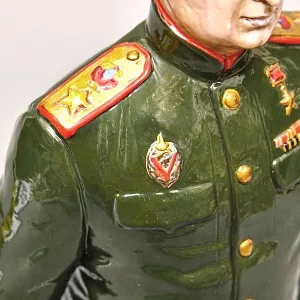 Коллекционная Авторская Статуэтка «Комиссар Государственной Безопасности СССР - Берия Л.П.», фарфор, Россия. 