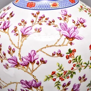 Большая Напольная Фарфоровая Ваза «Весеннее Цветение», Krautheim & Adelberg GmbH Германия, 1945 - 1977 годы. 