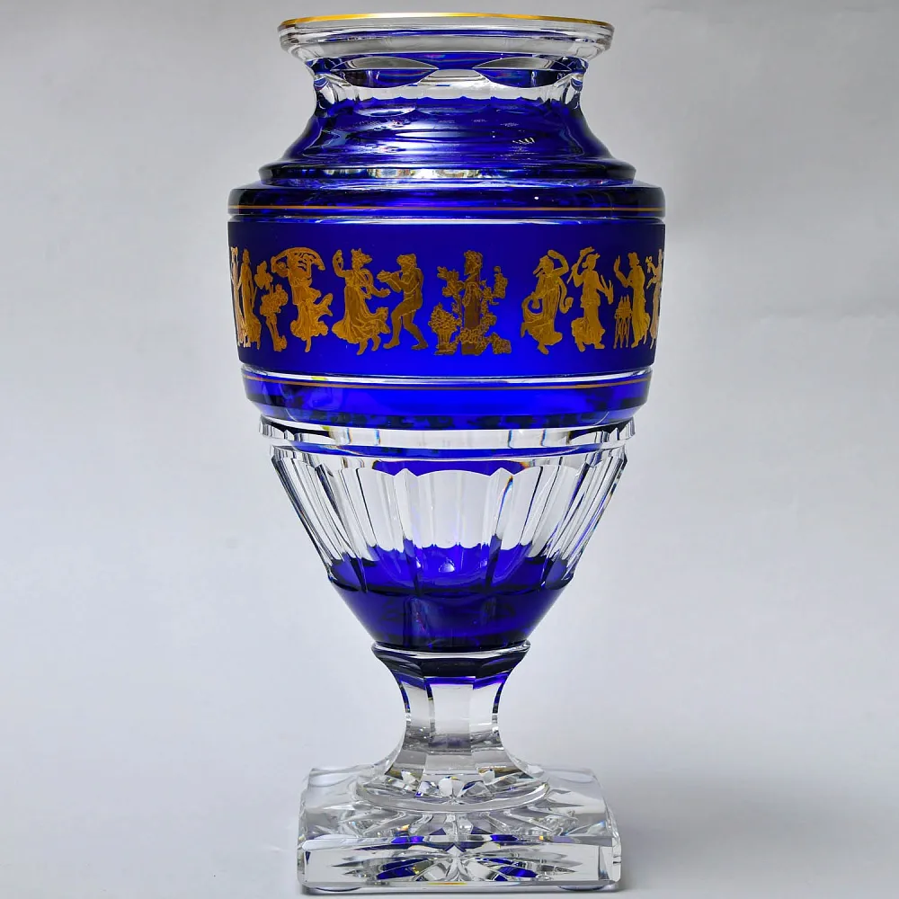 Большая Авторская Коллекционная Ваза «Jupiter. Dance De Flore»,  хрусталь VAL SAINT LAMBERT Бельгия.