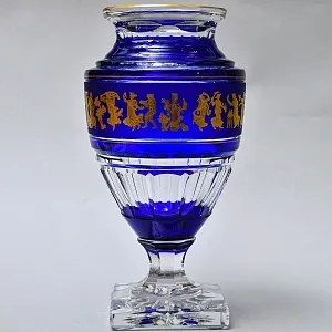 Большая Авторская Коллекционная Ваза «Jupiter. Dance De Flore»,  хрусталь VAL SAINT LAMBERT Бельгия.