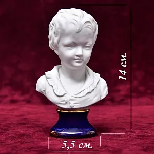 Фарфоровый Бюст - Статуэтка «МАЛЬЧИК. Александр Броньяр», Tharaud Limoges Франция.
