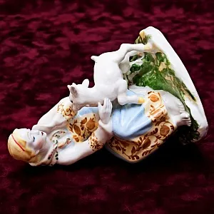 Редкость! Фарфоровая Статуэтка «Аленушка и братец Иванушка» ЛЗФИ. СССР 60-е годы ХХ века..