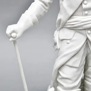 Антикварная Фарфоровая статуэтка «Старый Фриц. Король Пруссии Фридрих II с собаками»,  Volkstedt Германия.