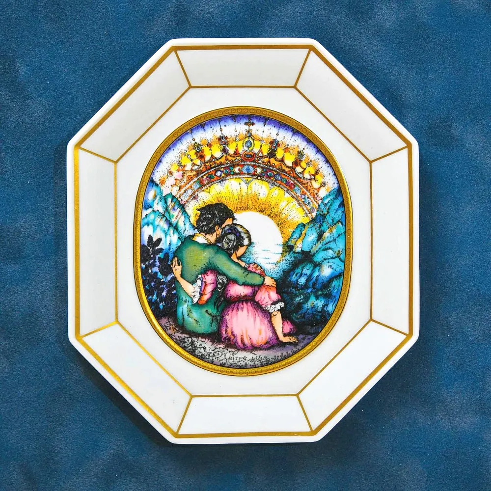 Картина - Панно - Фарфоровая Плакетка «Пер Гюнт и Солвейг», Villeroy & Boch. Германия - 1980 год.