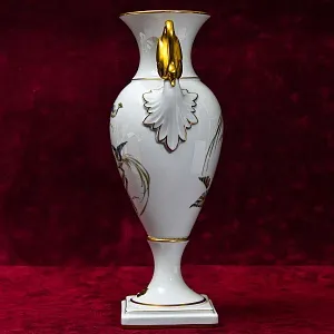 Редкая! Коллекционная Авторская Ваза «Райские птицы» Фарфор KAISER Германия -1956 год.  