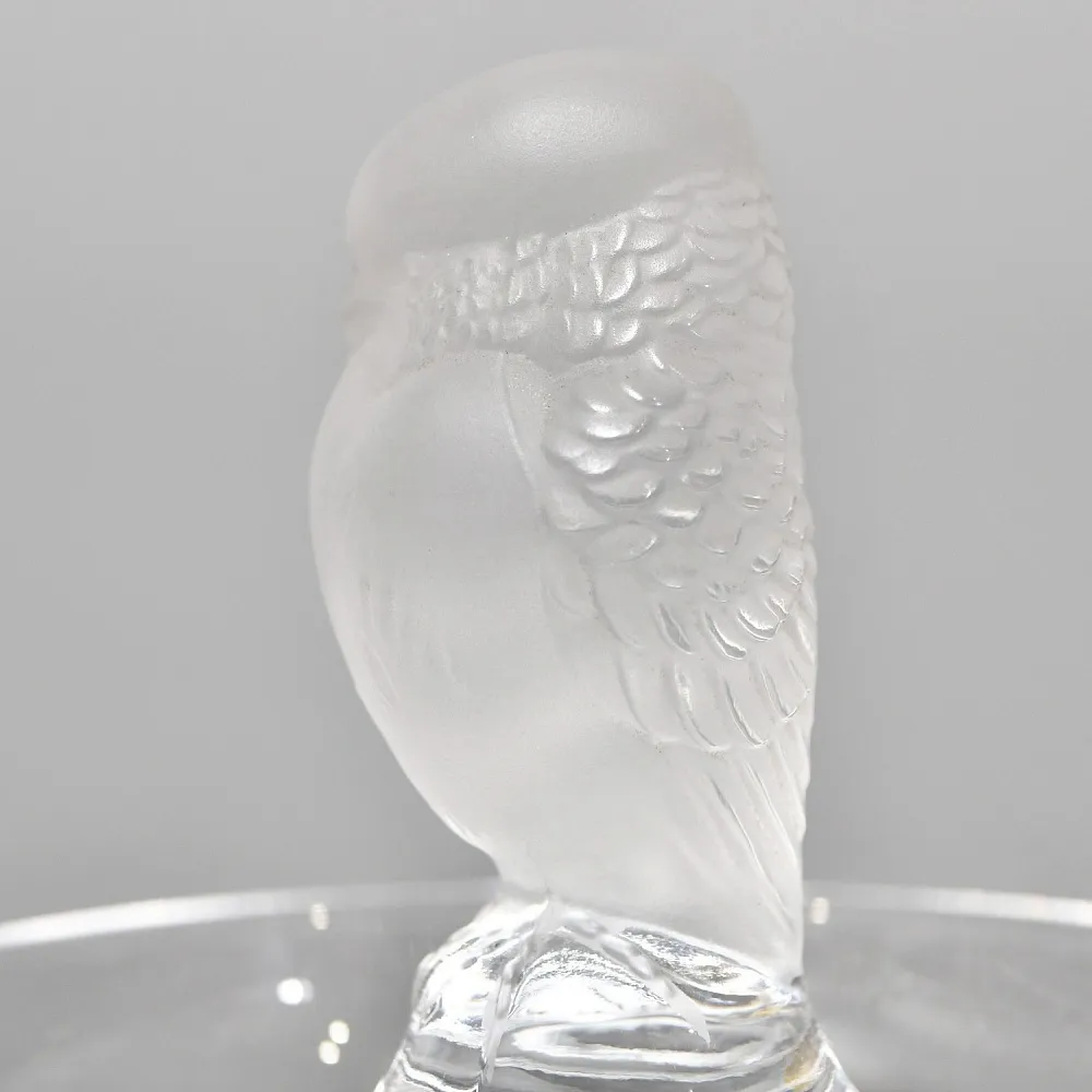 Хрустальная Подставка «Птичка» для колец и украшений в стиле Арт Нуво, Laligue Франция.