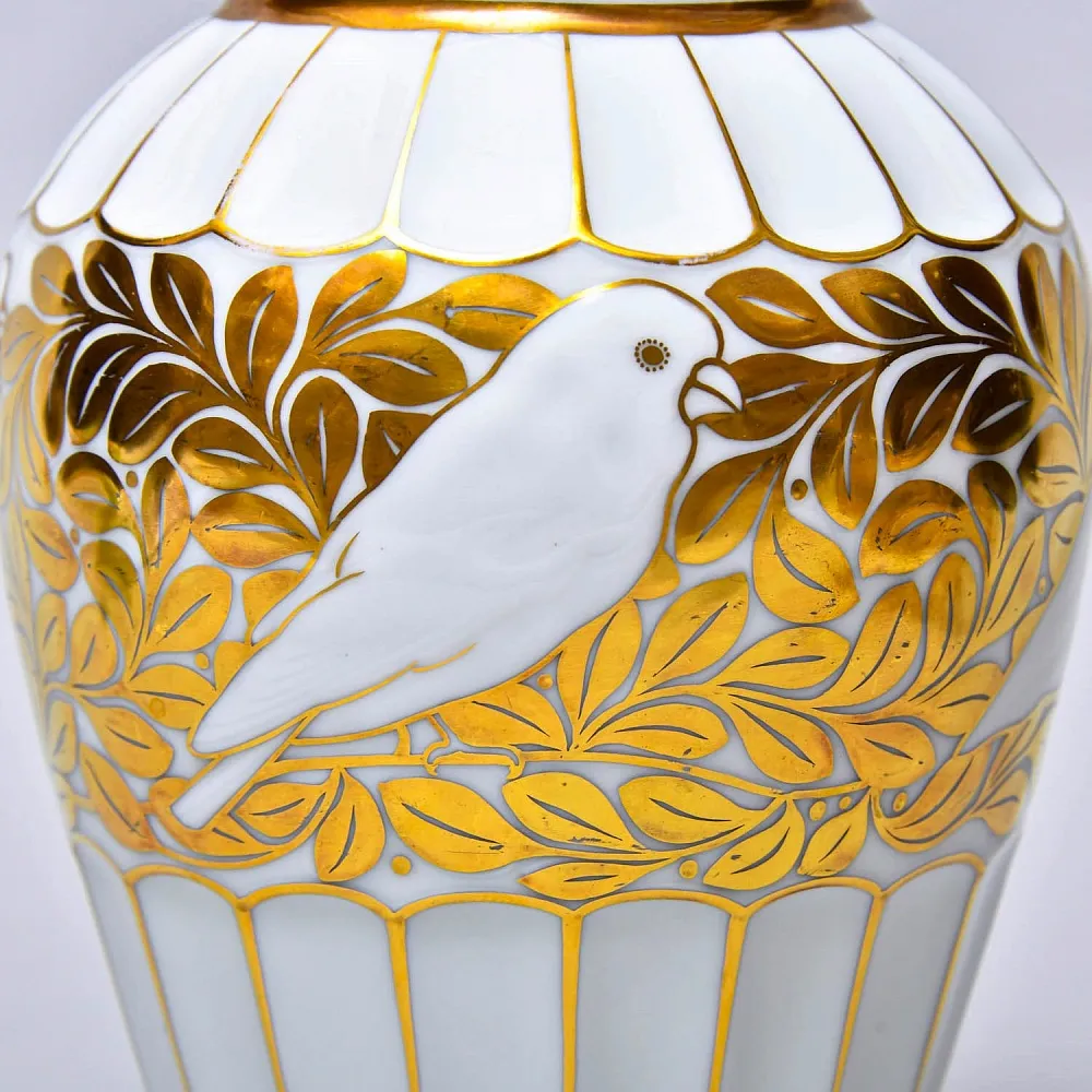 Редкость! Авторский Винтажный Фарфоровый Вазон «ПТИЦЫ», Hutschenreuther Германия Н - 28 см.