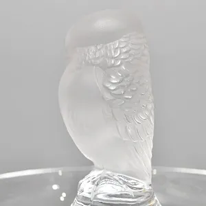 Хрустальная Подставка «Птичка» для колец и украшений в стиле Арт Нуво, Lalique Франция.