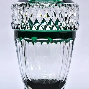 Редкость! Хрустальная Ваза на ноге VAL SAINT LAMBERT (Вал Сант Ламберт) Бельгия, конец 60-х гг.