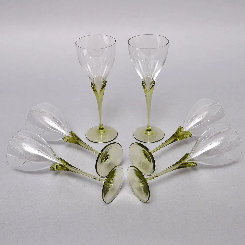 Бокалы для вина «Papyrus», Хрусталь Rosenthal Studio Line, Германия -1960 -1969 годы.