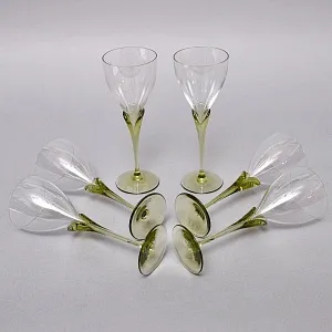 Бокалы для вина «Papyrus», Хрусталь Rosenthal Studio Line, Германия -1960 -1969 годы.