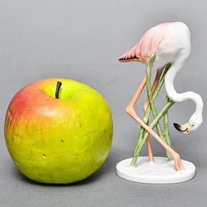 Коллекционная Фарфоровая статуэтка «Птица. Фламинго», ROSENTHAL Германия, середина ХХ века. 