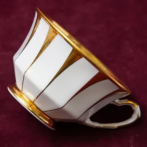 Чайный Сервиз в стиле АМПИР на 12 персон - 42 предмета, Furstenberg, Германия середина ХХ века.