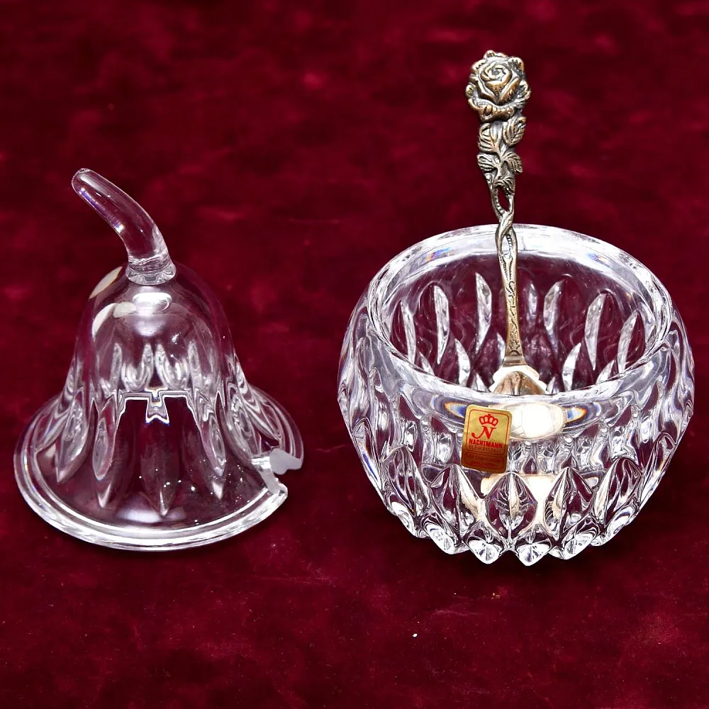 Хрустальная «Груша» - Джемница - Соусница - Баночка с крышкой, NACHTMANN Германия.