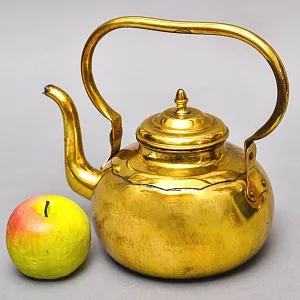Винтажный Латунный Чайник на 2,5 литра. Франция середина ХХ века.