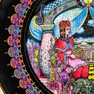 Коллекционная Тарелка «Каменный цветок» из серии «РУССКИЕ СКАЗКИ», Heinrich Villeroy&Boch Германия, 80-е годы ХХ века.