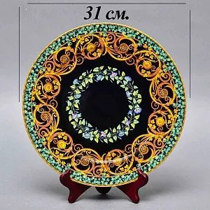 Коллекционная Тарелка - Блюдо «Золотой плющ» Фарфор, VERSACE, Rosenthal Германия -1997 год. 