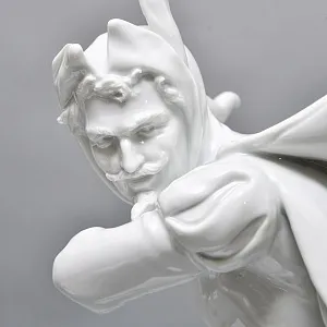  Редкая! Большая Фарфоровая статуэтка «МЕФИСТОФЕЛЬ», Scheibe-Alsbach Германия. 