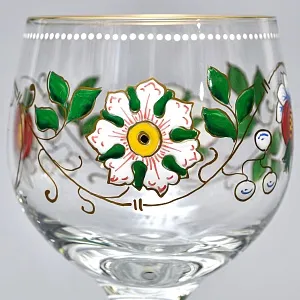 Хрустальные Бокалы для Вина «Blumenstrauß», Theresienthal Германия, 80 -е годы ХХ века. 