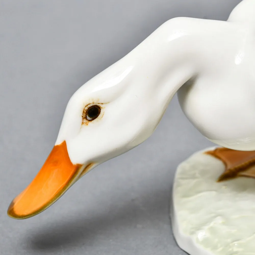 Большая Коллекционная Фарфоровая статуэтка «Три белые утки», Hutschenreuther Германия.