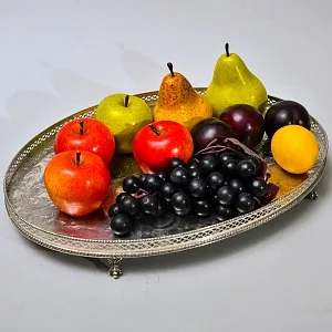 Винтажный Овальный Поднос с бортиком, Silverplated, SHEFFIELD Англия.