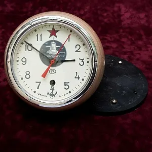 Корабельные - Судовые - Каютные часы 5ЧМ-М3 «Командирские», ЧЧЗ «ВОСТОК» СССР -1985 год.