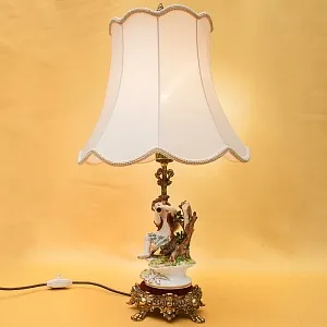 Электрическая Лампа - Светильник - Статуэтка «Мальчик с дудочкой» Фарфор Испания.