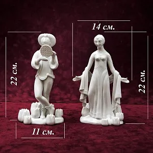 Авторские Парные Фарфоровые Статуэтки «PAMINA и TAMINO» ROSENTHAL Германия -1982 год.