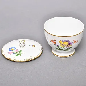 Фарфоровый Чайный Сервиз на 6-ть персон «Мейсенский букет», MEISSEN Германия, 1924 - 1934 годы.