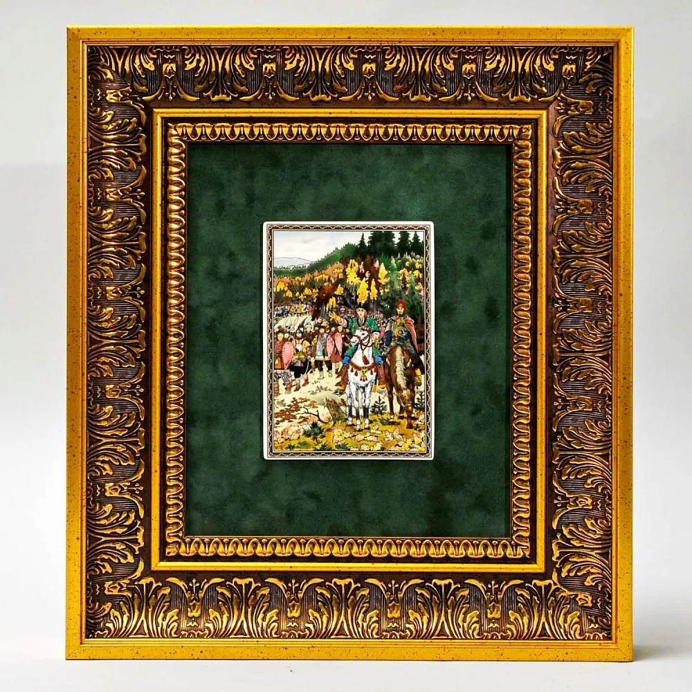 Картина - Панно - Фарфоровая Плакетка «Борис Годунов - На границе», Villeroy&Boch. Германия -1982 год.