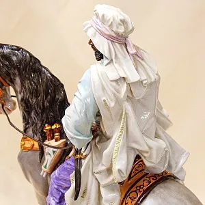 Редкая!!! Большая Фарфоровая Cтатуэтка «АРАБСКИЙ ВОИН» Shheibe - Alsbach Германия -1962год.