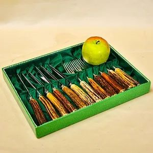 Редкость! Большой Сервировочный Набор для стейка «Охота», ANTON WINGEN Solingen, Германия 50-е гг. ХХ в.