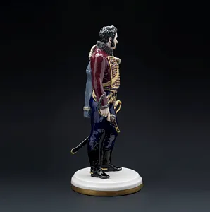 Коллекционная Авторская Статуэтка «Генералы Отечественной Войны 1812 года - Давыдов Д.В.», фарфор, Россия. 