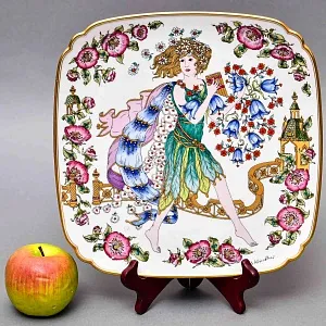 Коллекционная Тарелка - Настенное Блюдо «Времена года. Лето», Фарфор Hutschenreuther Германия - 1978 год. 