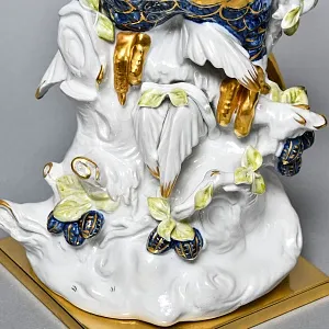 Редкость! Большая Коллекционная Статуэтка «Птица - ПОПУГАЙ КАКАДУ», Фарфор, Италия 60-гг. 