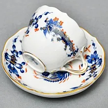 Коллекционная Кофейная пара «Синий Дракон», Фарфор, MEISSEN Германия, первая половина ХХ века.