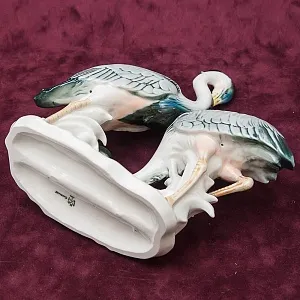 Птицы - Фарфоровая статуэтка «Цапли», Карл Энс / Karl Ens,  Германия, 50-е годы ХХ века.