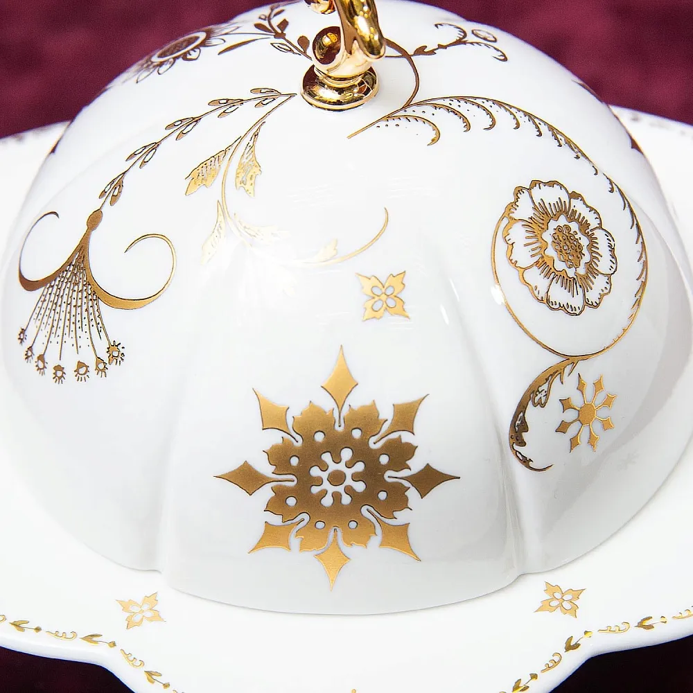 Фарфоровая Шкатулка «Рождественская Звезда», Villeroy&Boch Германия, конец ХХ века.