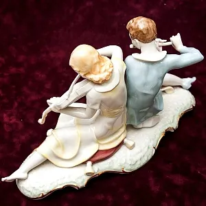 Авторская Фарфоровая статуэтка «СОНАТА, МУЗЫКАЛЬНЫЙ ДУЭТ» Hutschenreuther, Германия.