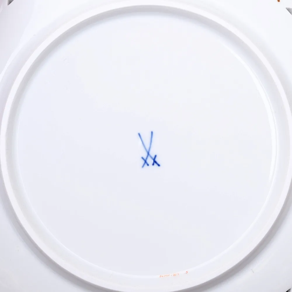 Сервировочная Тарелка - Блюдо - Сухарница «Мейсенский цветок», Фарфор MEISSEN, Германия.