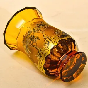 Авторская Коллекционная Ваза - Кубок «Свидание», Хрусталь OERTEL & Co, Богемия.