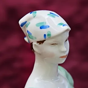 Редкая! Коллекционная Авторская Фарфоровая статуэтка «На Этюдах», ДФЗ - Дулево, СССР 50 гг. 