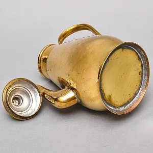 Винтажный Латунный Кофейник - Чайник - Кувшин, Франция середина ХХ века.