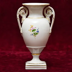 Антикварная Фарфоровая Ваза «Цветочный Букет», MEISSEN Германия, первая половина ХХ века.